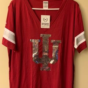 NWT PINK IU sequin shirt